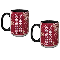 Oklahoma Sooners Two-Pack Dia De Los Muertos Mug Set
