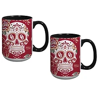Oklahoma Sooners Two-Pack Dia De Los Muertos Mug Set