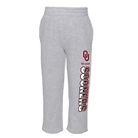 Preschool Heather Grey/Crimson Oklahoma Sooners Playmaker Pullover Hoodie & Pants Set