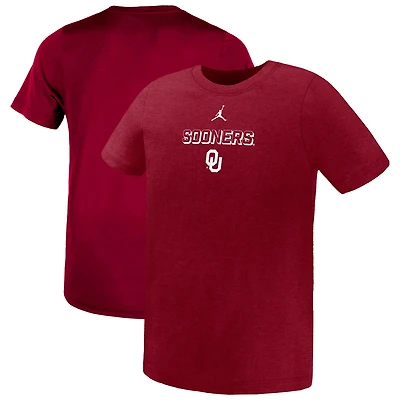 Preschool Jordan Brand Crimson Oklahoma Sooners Legend Performance T-Shirt