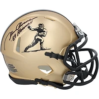 Steve Owens Oklahoma Sooners Autographed Gold Heisman Riddell Speed Mini Helmet with "69 Heisman" Inscription