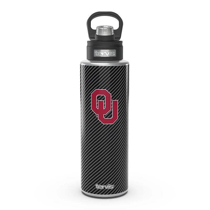 Tervis Oklahoma Sooners 40oz. Bouteille d'eau à large goulot en fibre de carbone
