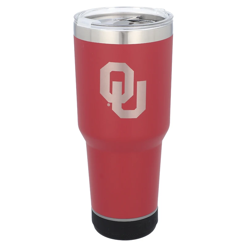 The Memory Company Oklahoma Sooners 30oz. Gobelet Bluetooth LED en acier inoxydable