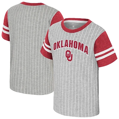 T-shirt Airball gris chiné Colosseum pour tout-petits des Oklahoma Sooners