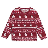 Ensemble pyjama à col roulé pour tout-petits Outerstuff Crimson Oklahoma Sooners