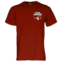 Unisex Blue 84 Crimson Oklahoma Sooners 2026 NCAA Baseball Men's College World Series Champions Bracket T-Shirt