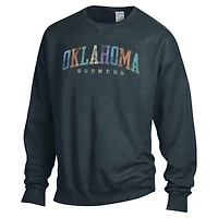 Sweat-shirt surdimensionné unisexe ComfortWash gris Oklahoma Sooners