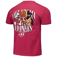 Unisex Crimson Oklahoma Sooners Hyper Local Top Daug Leaning Retro T-Shirt