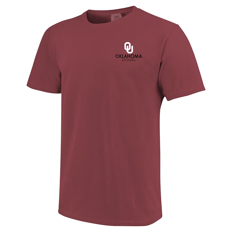 Unisex Crimson Oklahoma Sooners Scenic Comfort Colors T-Shirt