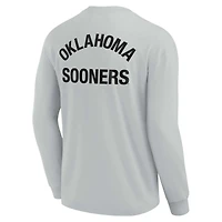 Unisex Fanatics Gray Oklahoma Sooners Elements Super Soft Long Sleeve T-Shirt