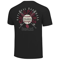 Unisex Image One Black Oklahoma Sooners 2026 NCAA Baseball Men's College World Series Champions Distressed T-Shirt