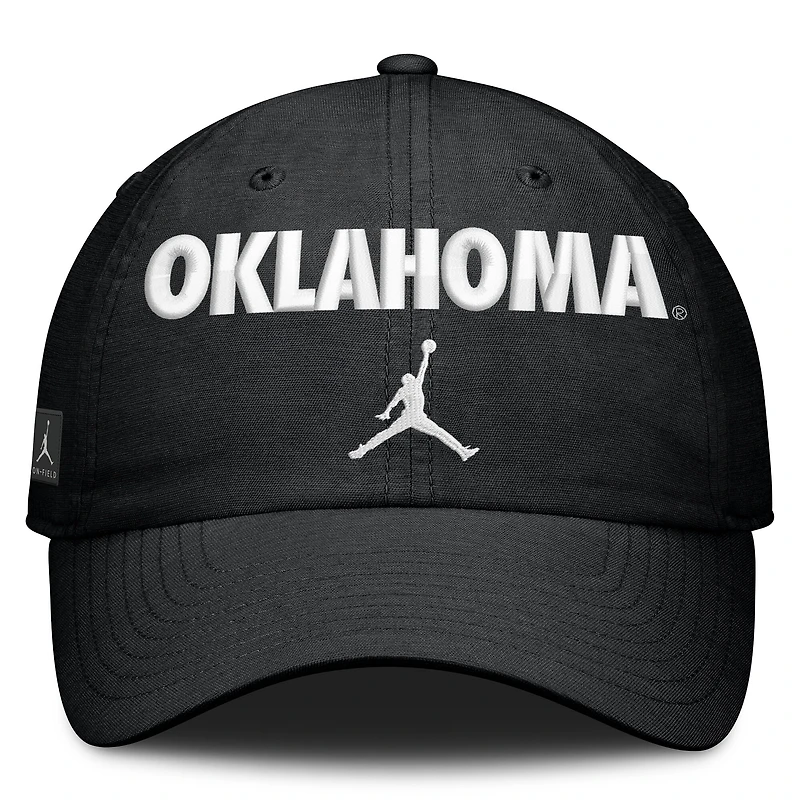 Unisex Jordan Brand Black Oklahoma Sooners 2026 On-Field Gameday Club Adjustable Hat