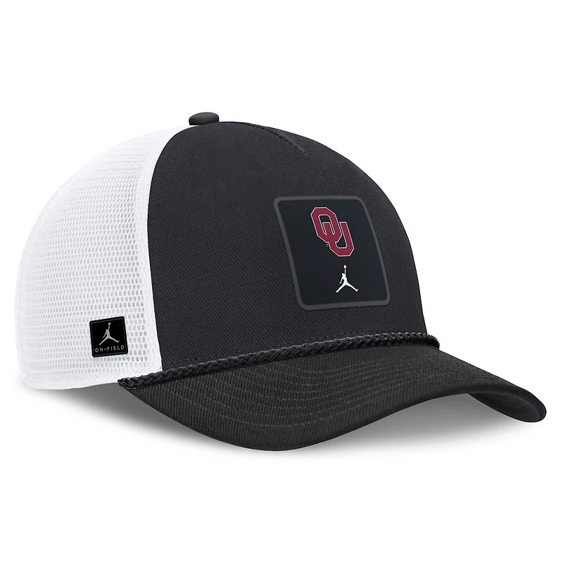Unisex Jordan Brand Crimson Oklahoma Sooners 2026 On-Field Gameday Rope Trucker Adjustable Hat