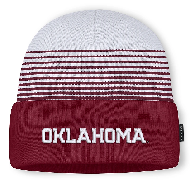 Unisex Jordan Brand Crimson/White Oklahoma Sooners On-Field Utility Knit Hat