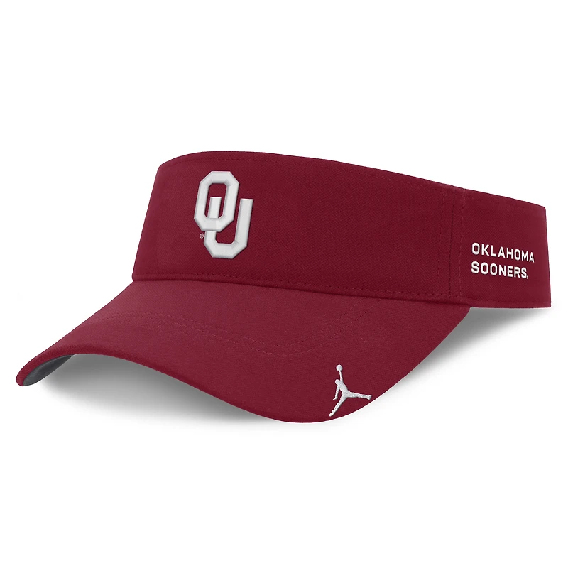 Unisex Jordan Brand Crimson Oklahoma Sooners 2026 On-Field Ace Adjustable Visor