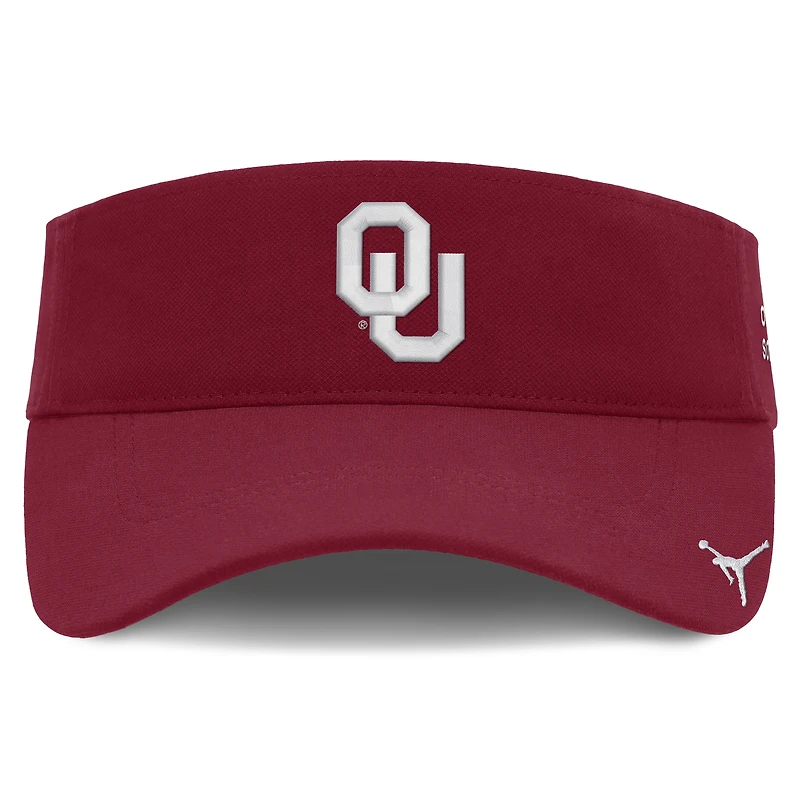 Casquette unisexe Jordan Brand Crimson Oklahoma Sooners 2026 On-Field Ace à visière ajustable
