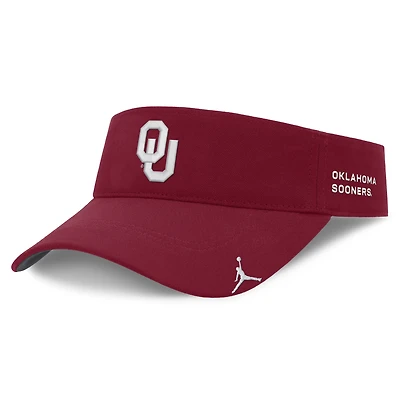 Unisex Jordan Brand Crimson Oklahoma Sooners 2026 On-Field Ace Adjustable Visor