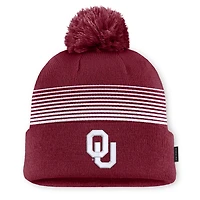 Bonnet unisexe Jordan Brand Crimson Oklahoma Sooners 2026 On-Field avec pompon