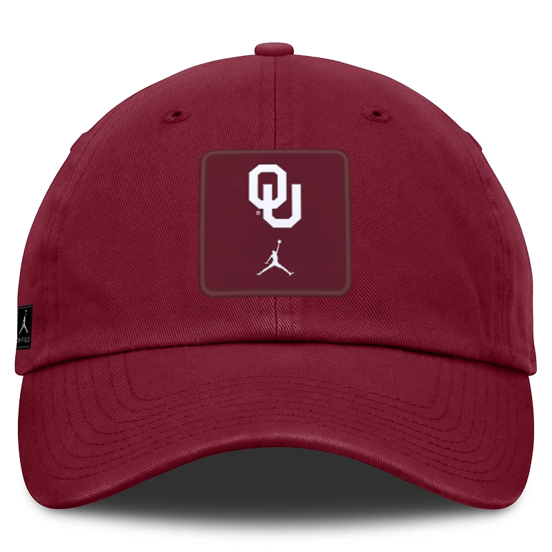 Casquette unisexe Jordan Brand Crimson Oklahoma Sooners 2026 Sideline Club ajustable