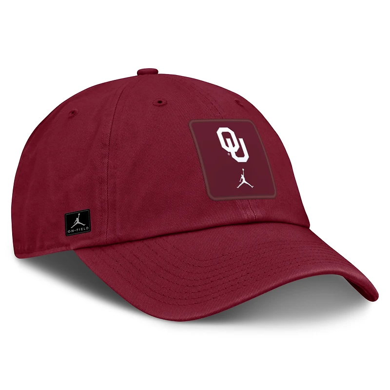 Unisex Jordan Brand Crimson Oklahoma Sooners 2026 Sideline Club Adjustable Hat