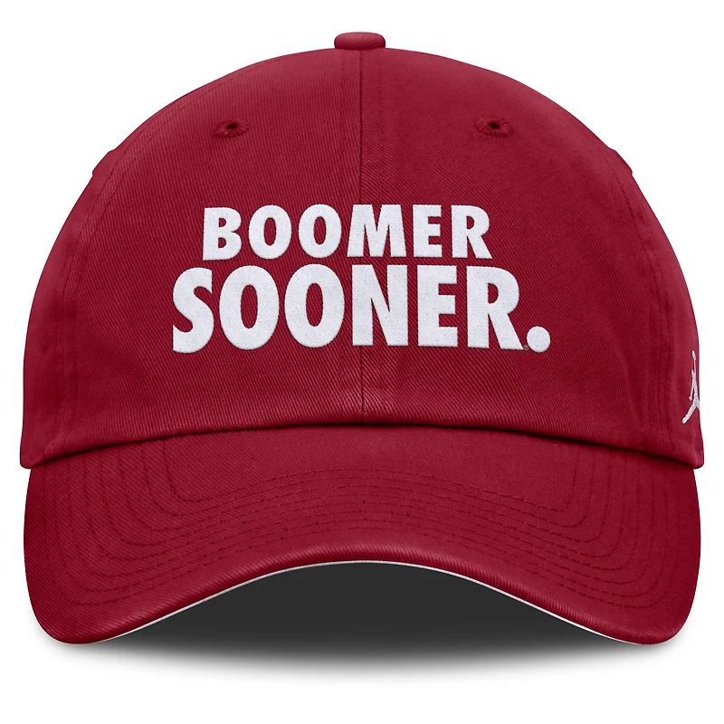Unisex Jordan Brand Crimson Oklahoma Sooners Primetime Chant Club Adjustable Hat