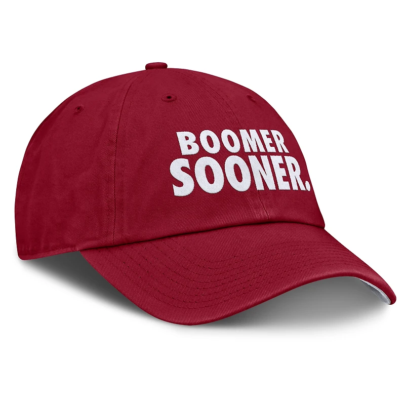 Unisex Jordan Brand Crimson Oklahoma Sooners Primetime Chant Club Adjustable Hat