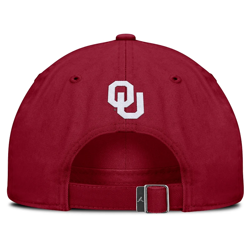 Unisex Jordan Brand Crimson Oklahoma Sooners Primetime Chant Club Adjustable Hat