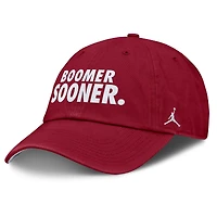 Unisex Jordan Brand Crimson Oklahoma Sooners Primetime Chant Club Adjustable Hat