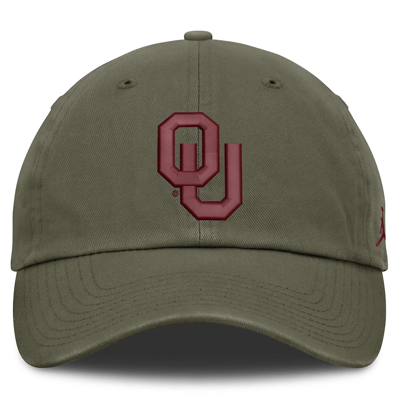 Unisex Jordan Brand  Olive Oklahoma Sooners Primetime Club Adjustable Hat