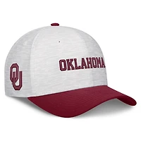 Casquette unisexe Jordan Brand blanche/cramoisie Oklahoma Sooners Primetime Rise ajustable
