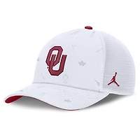 Unisex Jordan Brand  White Oklahoma Sooners Country Club Golfin' Rise Trucker Adjustable Hat