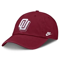 Unisex Nike  Crimson Oklahoma Sooners Legacy Letter Club Adjustable Hat
