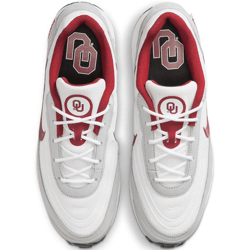 Baskets Nike Air Max Verse blanches unisexes des Sooners de l'Oklahoma