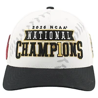 Unisex Zephyr White/Black Oklahoma Sooners 2026 NCAA Baseball Men's College World Series Champions Locker Room Adjustable Hat