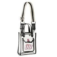 WEAR by Erin Andrews Sac à bandoulière transparent Oklahoma Sooners Stadium avec pochette à monnaie