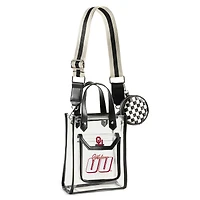 WEAR by Erin Andrews Sac à bandoulière transparent Oklahoma Sooners Stadium avec pochette à monnaie