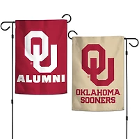 WinCraft Oklahoma Sooners Drapeau de jardin double face 30,5 x 45,7 cm
