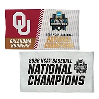 WinCraft Oklahoma Sooners 2026 NCAA Baseball Men's College World Series Champions Locker Room 22" x 42" Double-Sided On-Field Celebration Towel