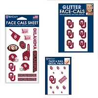 Ensemble de tatouages ​​sans eau WinCraft Oklahoma Sooners 4" x 7"
