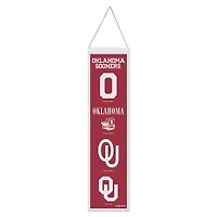 Bannière Evolution WinCraft Oklahoma Sooners 8" x 32"