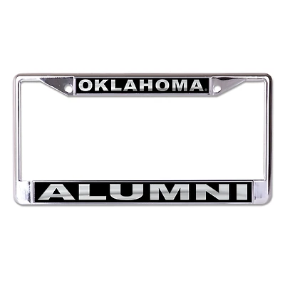 WinCraft Oklahoma Sooners - Cadre de plaque d'immatriculation en métal découpé au laser pour anciens élèves