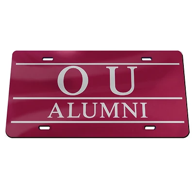 Plaque d'immatriculation WinCraft Oklahoma Sooners Alumni