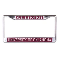 WinCraft Oklahoma Sooners Cadre de plaque d'immatriculation en métal découpé au laser - Oklahoma Alumni
