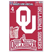 WinCraft Oklahoma Sooners Primary 11'' x 17'' Multi-Use Decal Sheet