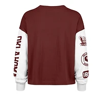 Women's '47 Crimson Oklahoma Sooners Sydney Long Sleeve T-Shirt