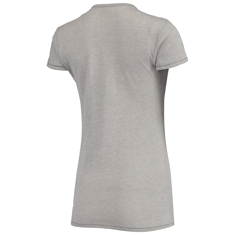 Women's Alternative Apparel Heathered Gray Oklahoma Sooners Keepsake College Seal T-Shirt