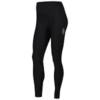 Legging noir 7/8 à poches mixtes Oklahoma Sooners pour femmes
