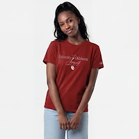 T-shirt de style vie Crimson Oklahoma Sooners pour femmes