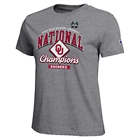 Women's Champion Gray Oklahoma Sooners 2026 NCAA Baseball Men's College World Series Champions Locker Room T-Shirt