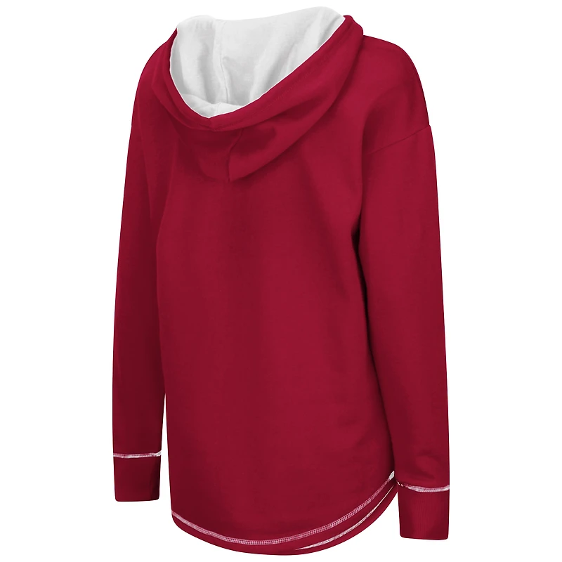 Colosseum Crimson Oklahoma Sooners Tunique Pull à col en V pour femme